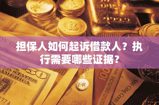北京担保人如何起诉借款人？执行需要哪些证据？
