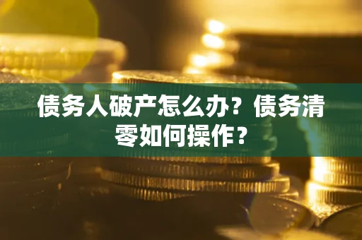 北京债务人破产怎么办？债务清零如何操作？