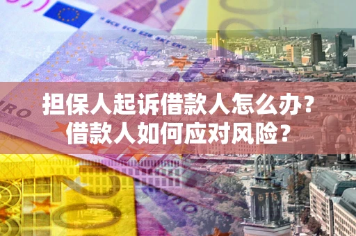 北京担保人起诉借款人怎么办？借款人如何应对风险？