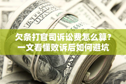 北京欠条打官司诉讼费怎么算？一文看懂败诉后如何避坑