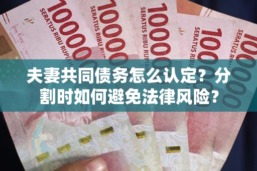 北京夫妻共同债务怎么认定？分割时如何避免法律风险？